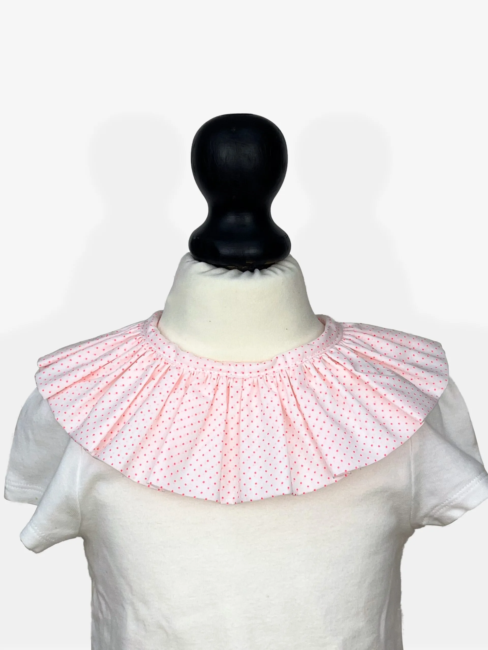 capucine à pois rose fluo